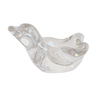 Empty pocket vintage crystal swallow