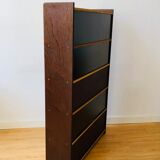 Vintage wooden showcase library 1950