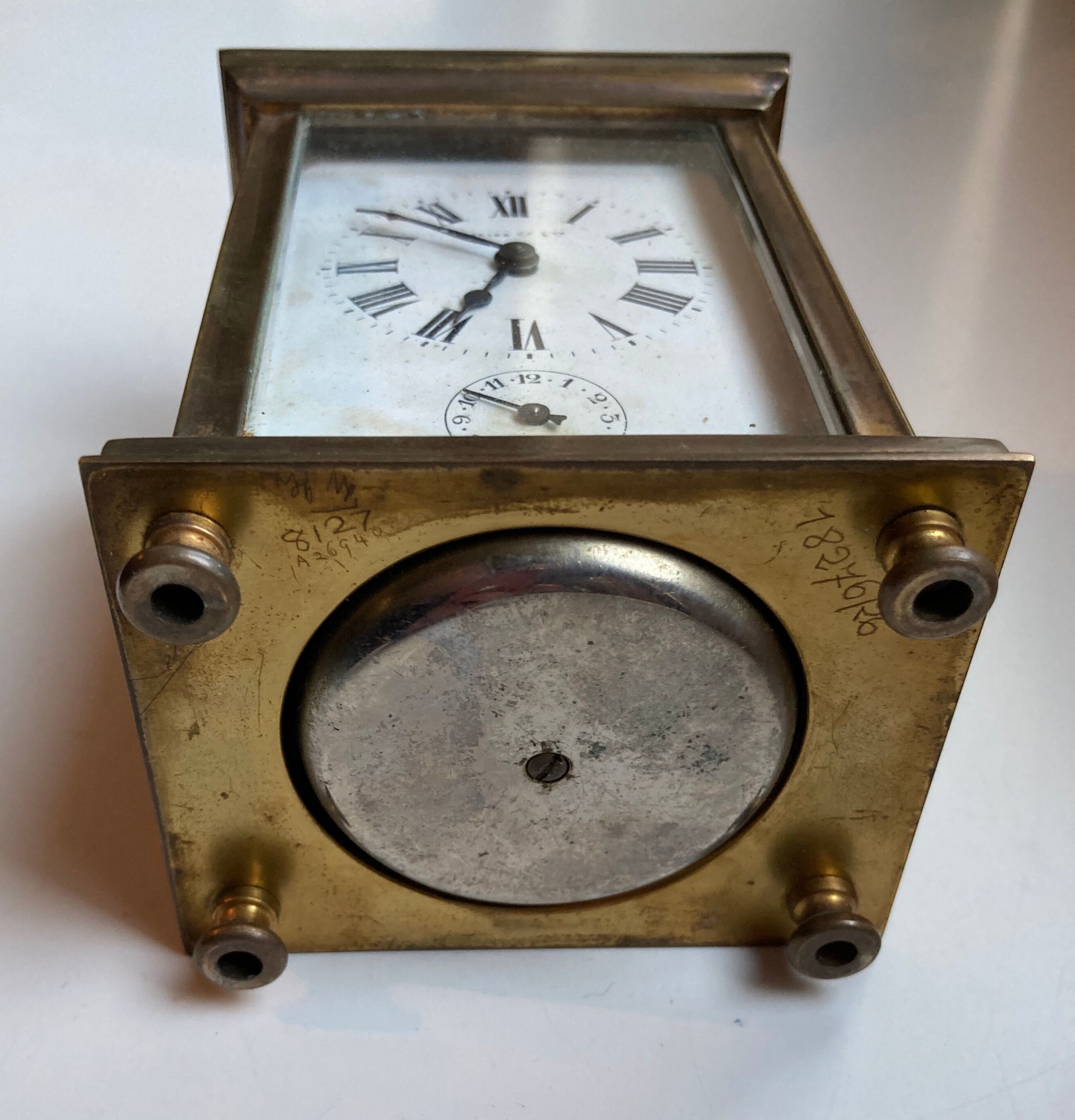 Former officer clock Marcks-Co Ltd skeleton antic Clock watchmaking XIX