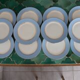12 old Gilbert café flat plates