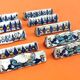 1930s 10 Knife Holders Glazed Ceramic