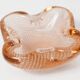 Murano ashtray, pink with bubbles, 1960, 7.5cm