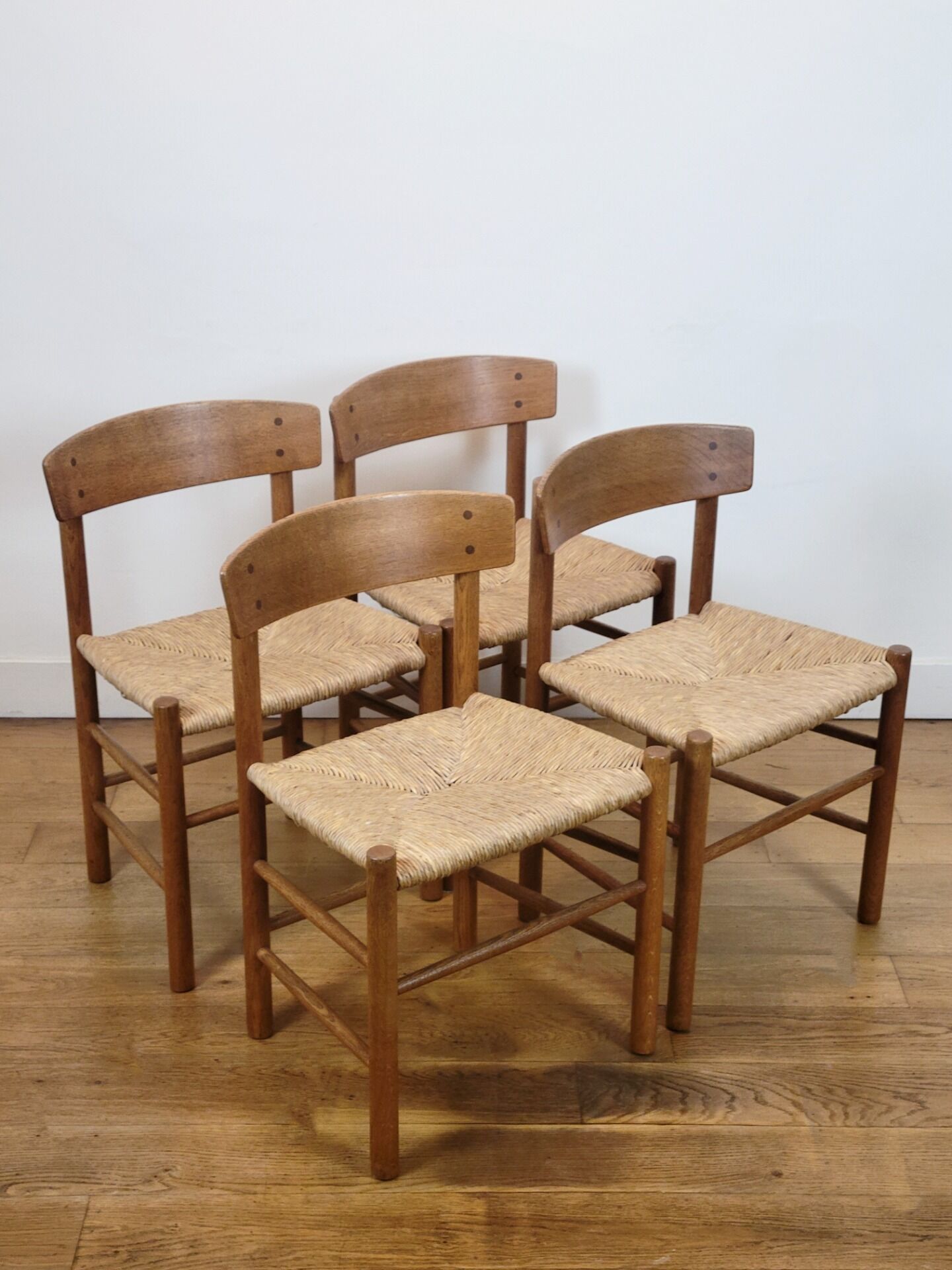 Vintage J39 chairs by Børge Mogensen for FDB, 1965