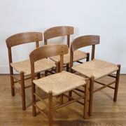 Vintage J39 chairs by Børge Mogensen for FDB, 1965