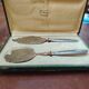 Antique fish service 2 pieces in box – Belle Époque silverware