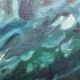 Marine painting of a rough sea, oil on canvas, signed.