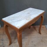 White marble top table