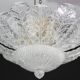 Procida, Murano Clear trasparent Vintage Glass Ceiling Light, 1970s