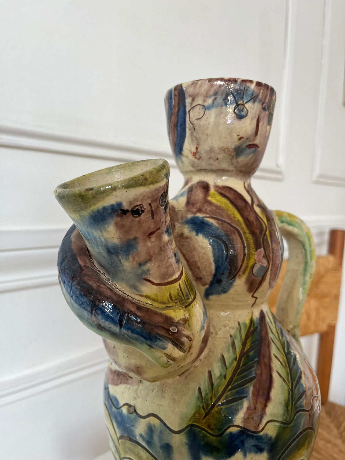 Anthropomorphic ceramic vase