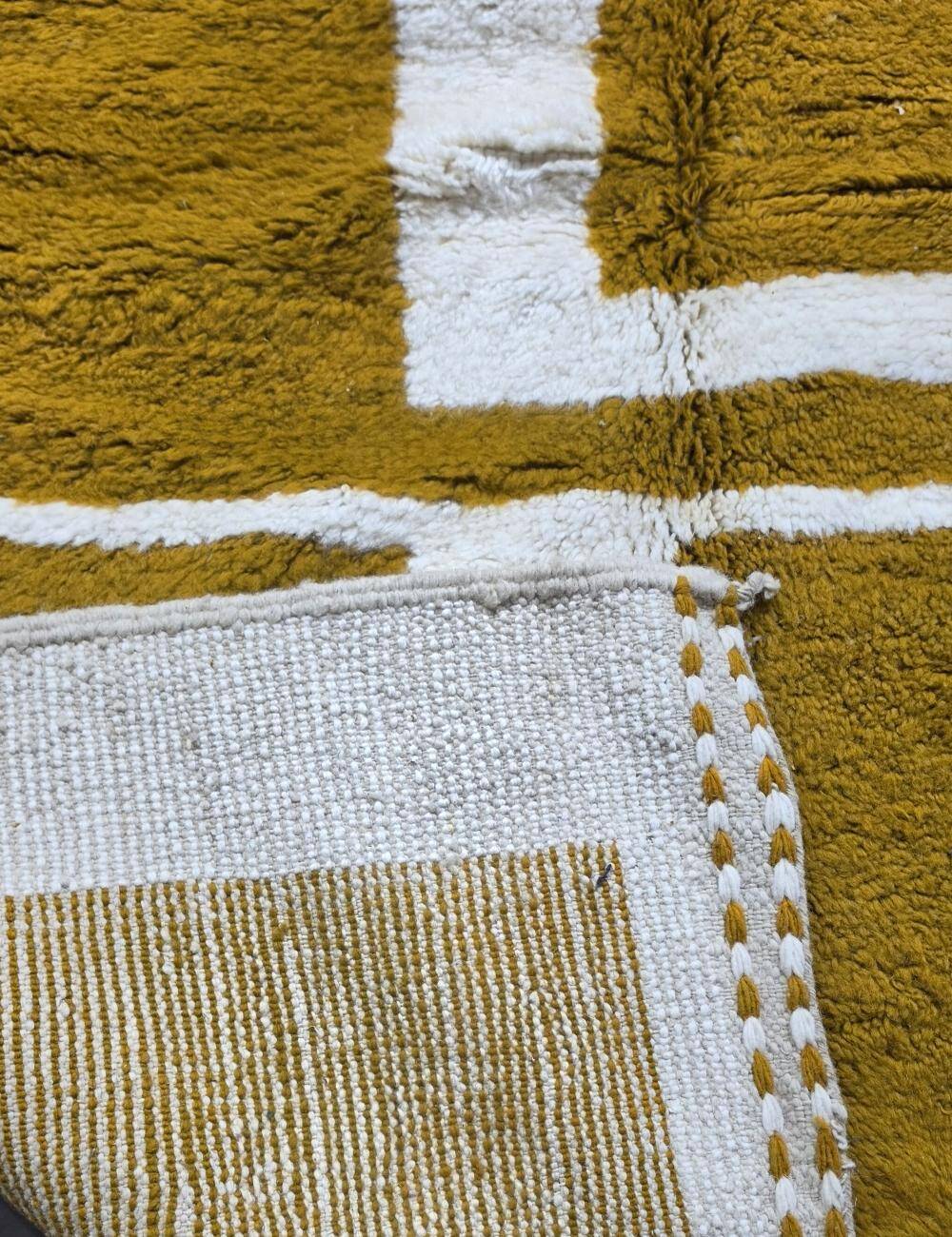 Modern Berber Rug Mustard - 230 x 157 cm