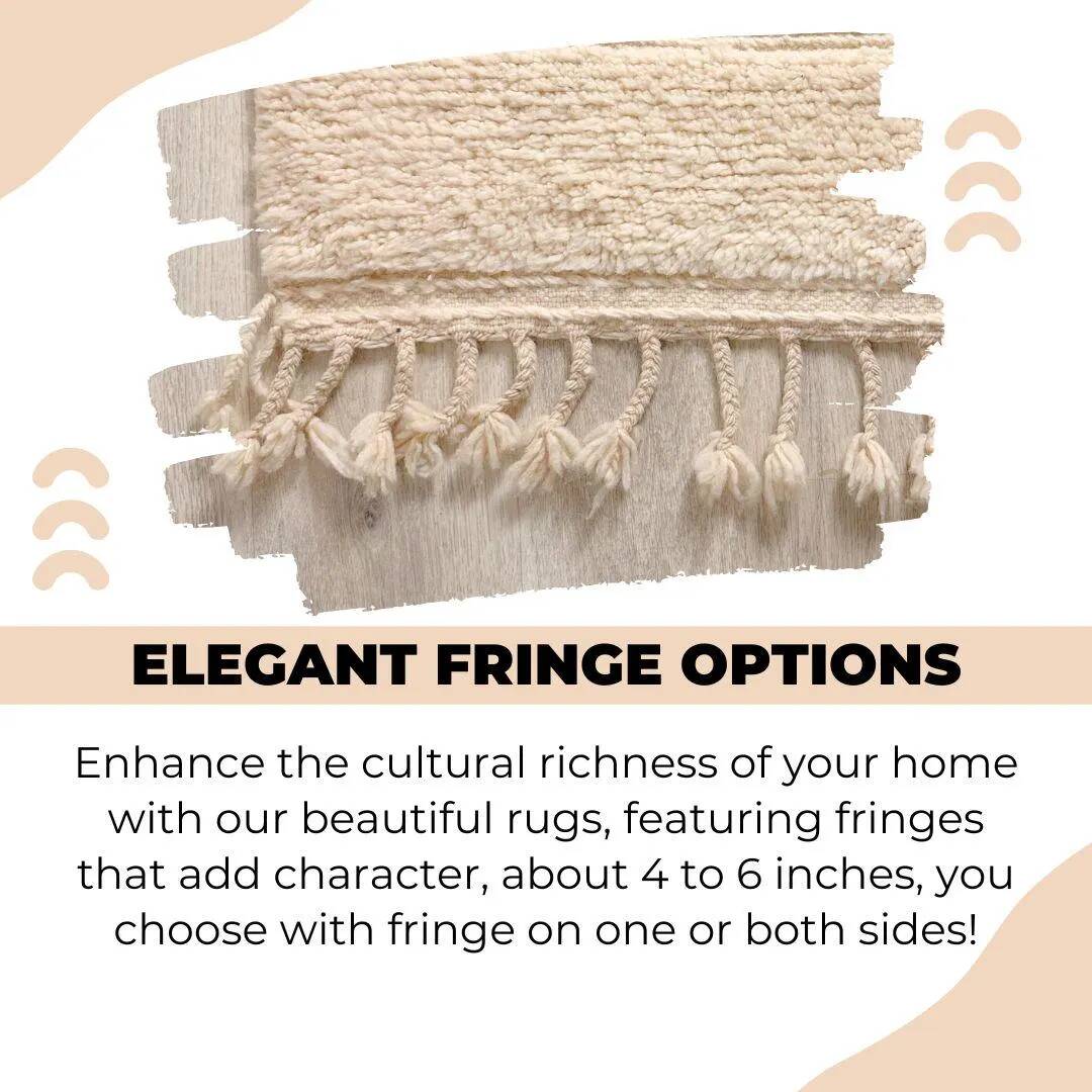 Traditional Moroccan rug made of natural wool, 2.5 x 1.5 m.