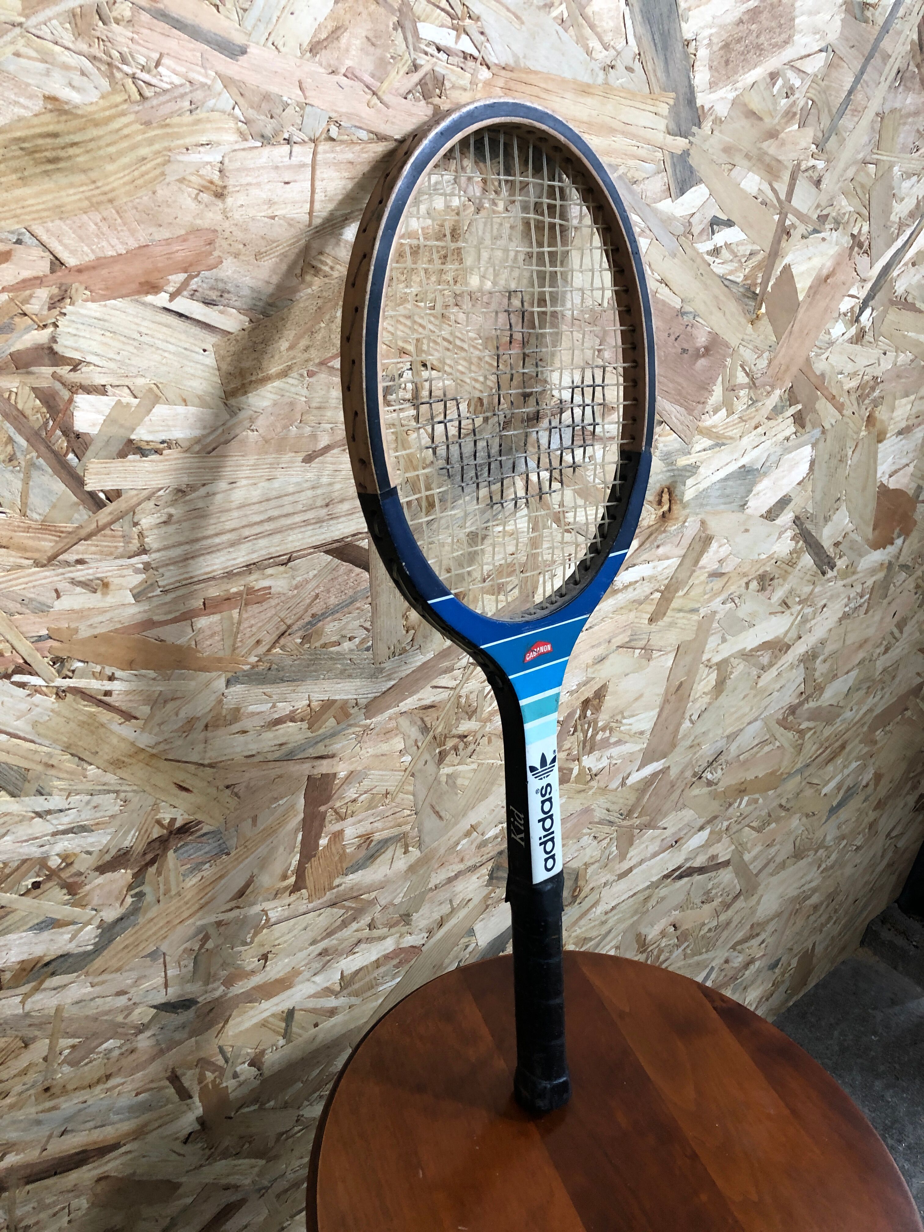 Old racket tennis adidas kid wood