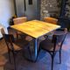 Solid wood bistro table set
