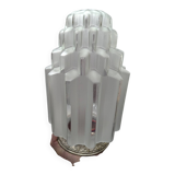 Ancien grand plafonnier lampe à poser globe Skyscraper verre Art déco