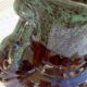 Pair of blue and brown 60s vases