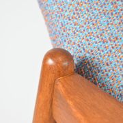 Fully restored vintage armchair, designer E.Homa, 60s, East Europe, multicolour, water resistant