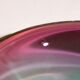 Ashtray with a green and fuchsia glass pestle, Murano Sommerso, 17x6cm