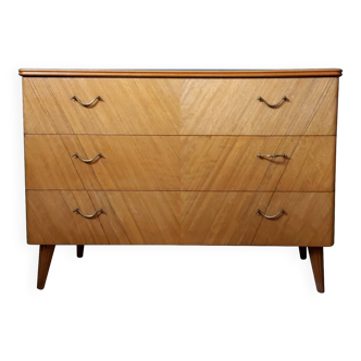 Commode en teck, design suédois, années 1970, fabriquée en Suède