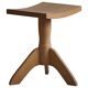 Tabouret trépied pivotant en orme, design danois du milieu du siècle, années 1970