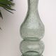 Vase soliflore vintage en verre soufflé et bullé