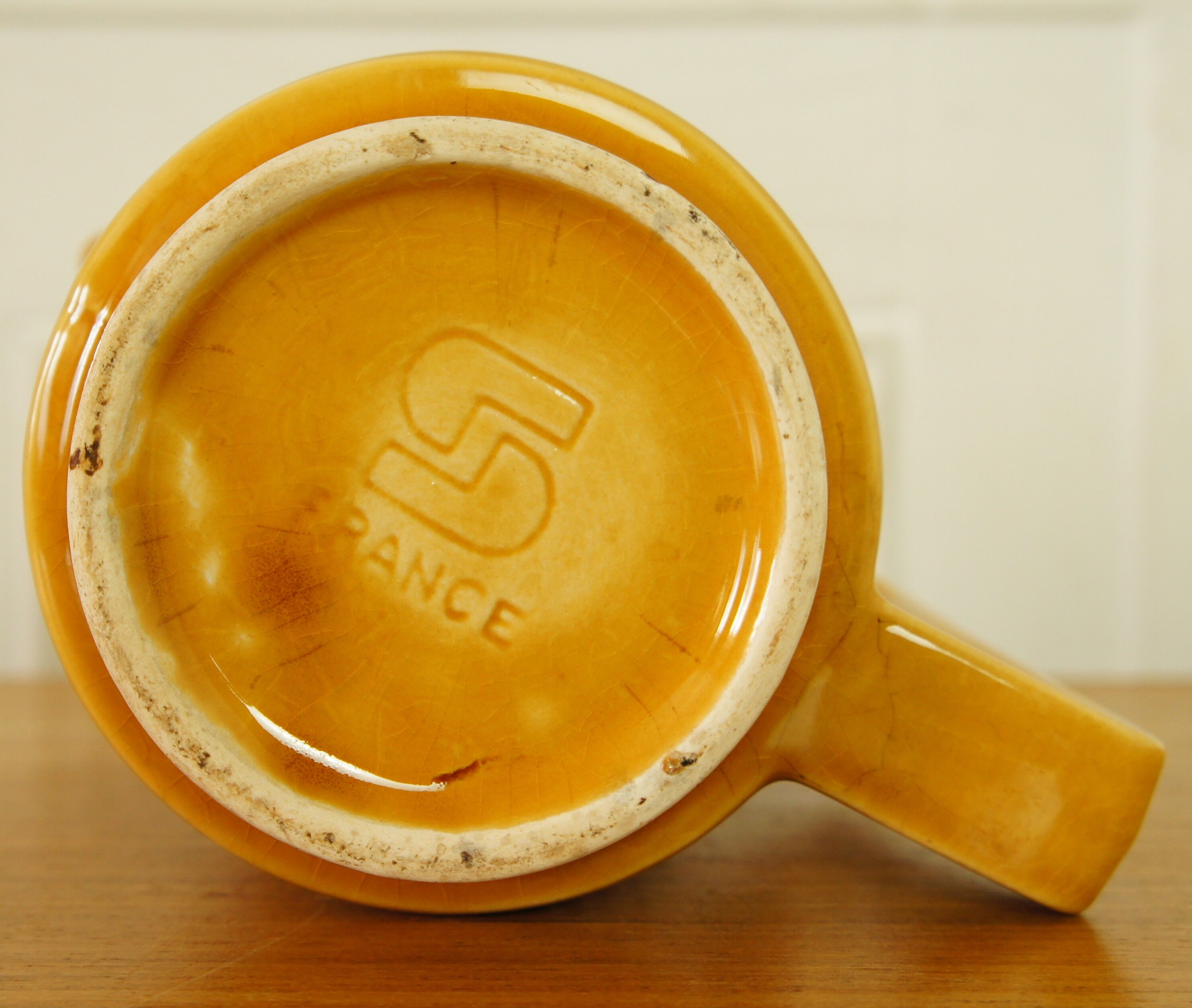 Ceramic pitcher Sarreguemines France