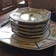 Old dessert service HB Quimper from the 20s