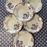 Set of 6 Luneville soup plates