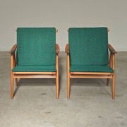 Pair of Thonet Boomerang armchairs by Antonin Suman for TON 1960