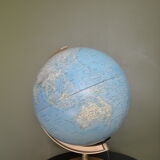 Globe lumineux Sudime socle en bois
