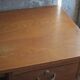 Vintage desk, children's wooden desk in art deco style, desk with drawers