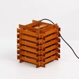 Danish vintage teak lamp from 1970s
