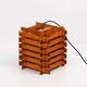 Danish vintage teak lamp from 1970s