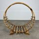 Vintage rattan log basket, 1960s