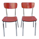 Paire de chaises en formica vintage