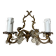 Louis XV style two-light bronze wall light with antique tassels