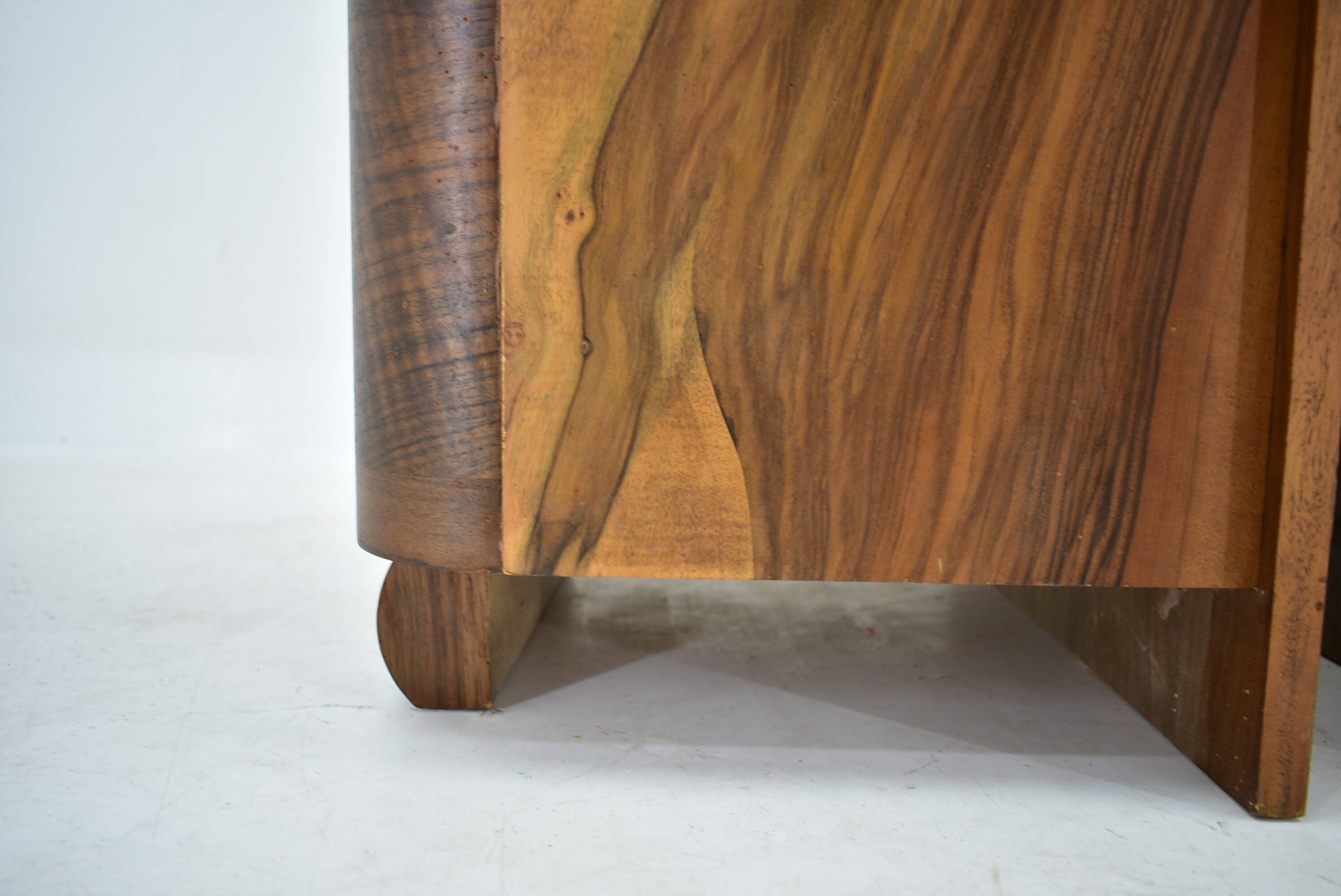 1938s,  Pair of art deco bedside table , Czechoslovakia