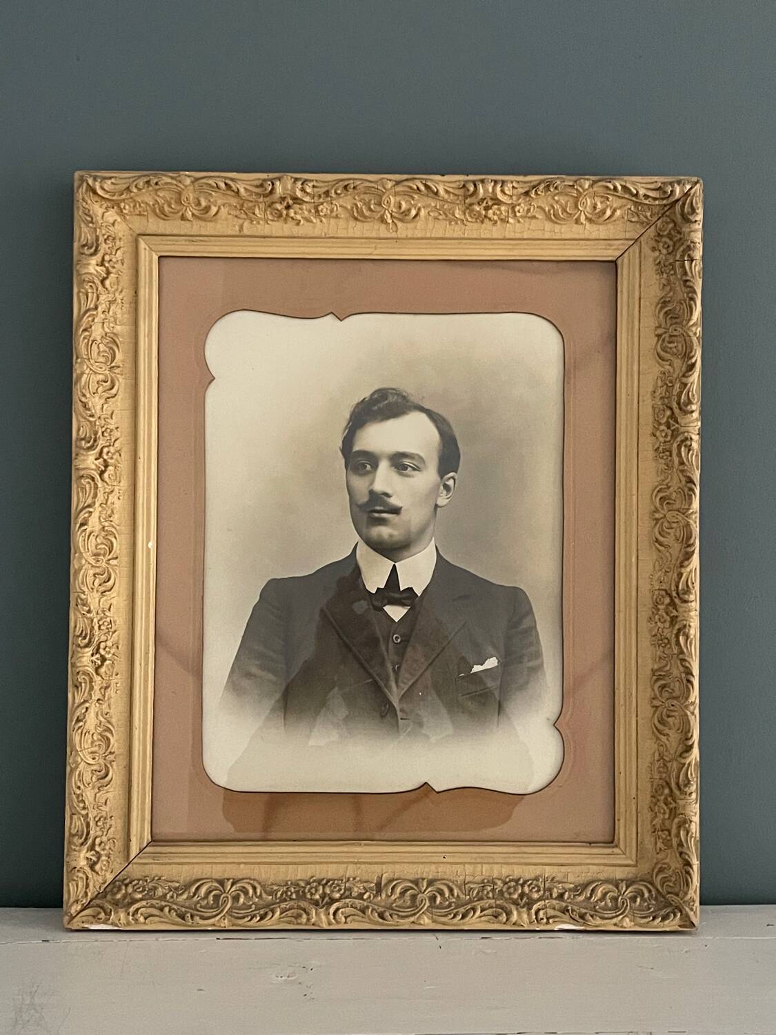Pair of 19th century portrait photos by Pierre Grandjean
