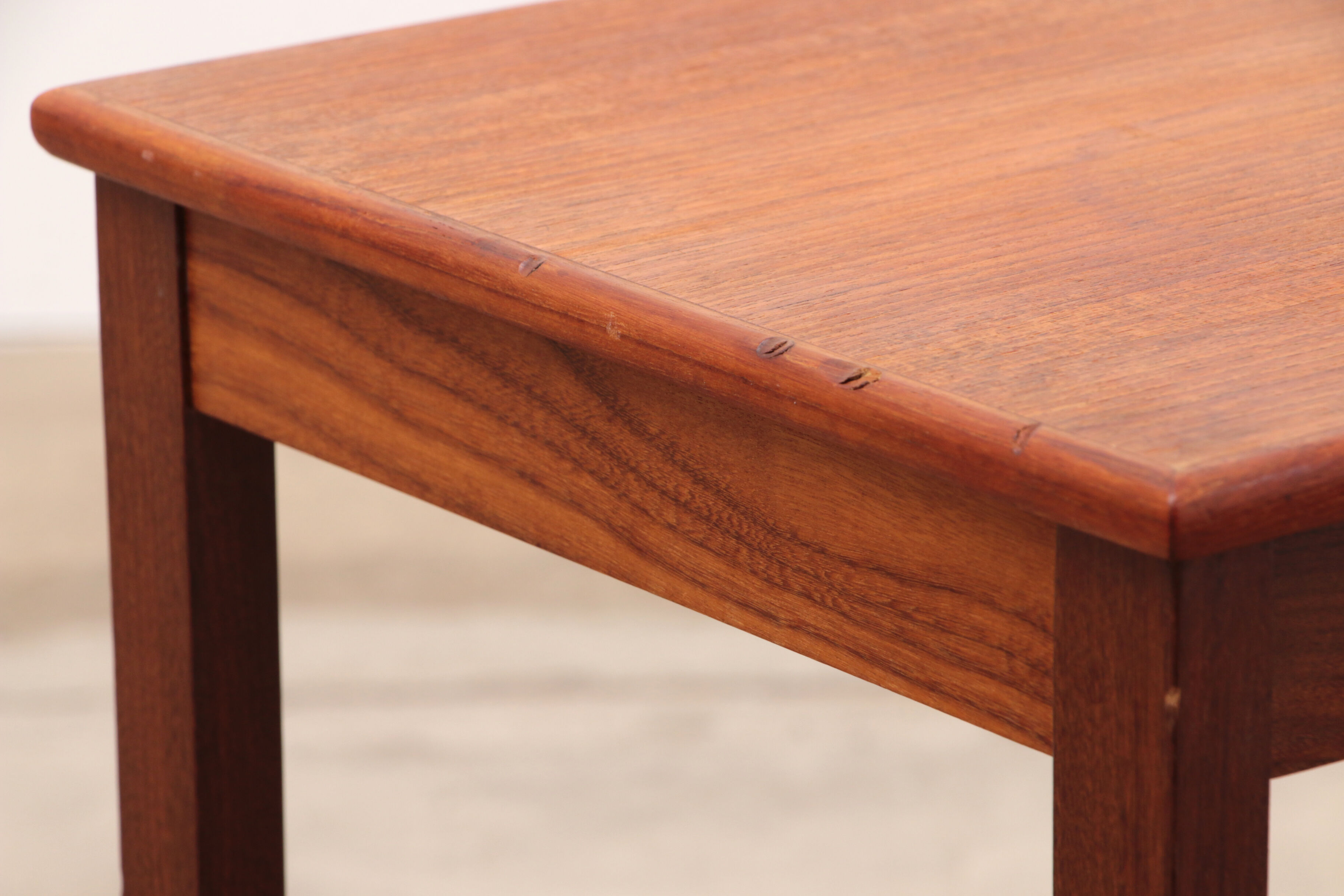 Teak wood bedside table or side table, 1960s