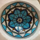 Tiffany stained glass ceiling light