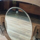 Miroir de salle de bain vintage en acier