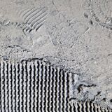 Tableau peinture abstraite monochrome minimaliste blanc