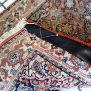 Vintage indian carpet tabriiz handmade 60cm x 177cm 1970s
