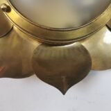 Brass flower ceiling or wall light