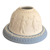Wedgwood Blue and White Jasperware Candle Holder Vintage English Ceramics