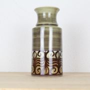 Green ceramic vase, frieze décor