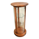 Colonne vitrine en merisier
