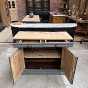 Louis Philippe buffet in grey patina