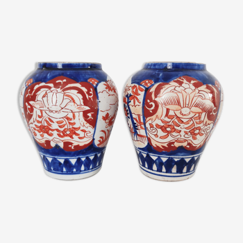 Pair of vases imari Japan Meiji
