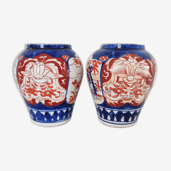 Paire de vases imari Japon Meiji