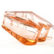 Art Deco vase, crystal, Moser, Czechoslovakia, 1930s